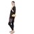 TARUSA Golden Peach Net Abstract Embroidery Clutch For Women