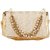 TARUSA Ivory Gold Synthetic Geometric Texture Clutch For Women