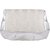 TARUSA Silver White Synthetic Geometric Texture Clutch For Women