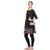 TARUSA Black Synthetic Geometric Texture Box Clutch For Women