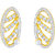 Asmitta Jewellery Gold Plated Gold Brass  Copper Pendant With Chain  Earrings For Women