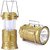 Emergency light Solar lamp LED Rechargeable Lantern with three way power- Solar Power or AABatteries or AC Power