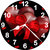 3d ribbon heart wall clock