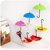 BANQLYN Colorful Umbrella Wall Hooks 3Pcs/lot Self Adhesive Walls Door Hangers Key Hairpin Organizer Decorative Bathroom Kitchen