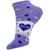 Neska Moda Women Cotton Blue Purple 2 Pair Ankle Length Socks S551