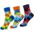 Neska Moda Premium Women 3 Pairs Cotton Ankle Length Socks Multicolor