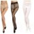 Neska Moda Women 3 Pair Black, White and Skin Panty Hose Long Comfort Stockings