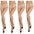 Neska Moda Women 4 Pair Skin Panty Hose Long Comfort Stockings
