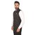 Wearza Men's Black Woven Cotton Blend Sleevless Rounded Bottom Nehru and Modi Jacket Ethnic Style For Party Wear, Sizes S-XXXL