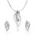 RM Jewellers 92.5 Sterling Silver American Diamond Fabulous Pendant Set For Women ( RMJPS88858 )