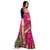 TexStile sarees womens Party wear Designer Sarees with Blouse Pieces(Dark Pink Matka Saree)