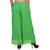 BuyNewTrend Green Orange Plain Georgette Palazzo Pant For Women (Pack of 2)