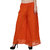 BuyNewTrend Green Orange Plain Georgette Palazzo Pant For Women (Pack of 2)
