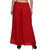 BuyNewTrend Maroon Orange White Plain Georgette Palazzo Pant For Women (Pack of 3)