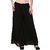BuyNewTrend Beige Black Plain Georgette Palazzo Pant For Women (Pack of 2)