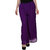 BuyNewTrend Orange Purple Plain Georgette Palazzo Pant For Women (Pack of 2)