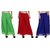 BuyNewTrend Green Maroon Royal Blue Plain Georgette Palazzo Pant For Women (Pack of 3)
