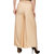 BuyNewTrend Beige Pink Plain Lycra Palazzo Pant For Women (Pack of 2)