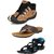 GENIAL Men's Combo Pack of 2 Footwear DELUX/FLOATER2 T-R/PWR-10 BRN