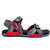 Asian Photon-02 Grey Red Stylish Sandals For Men