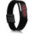 Led Rubber Magnet Black Color Digital Watch Adjustable Strap 6 month warranty