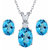 RM Jewellers 92.5 Sterling Silver American Diamond Graceful Pendant Set For Women ( RMJPS88867 )
