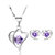RM Jewellers 92.5 Sterling Silver American Diamond Lovable Pendant Set For Women ( RMJPS88870 )