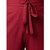 Miss Chase Women's Magenta Solid Straight Fit Belted Culottes