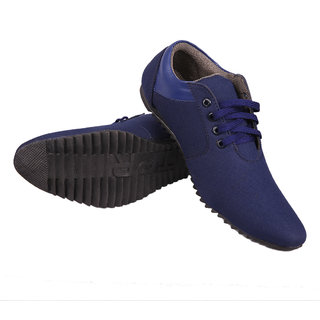 Essence Men'S Blue Slip On Casual Shoes 