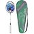 Strauss Nano Spark Badminton Racquet with Full cover(Green)