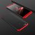 Jma 360 Degree GKK Double Dip 3 in 1 Hard Shockproof Back Case Cover for Vivo V7 Plus - Red-Black