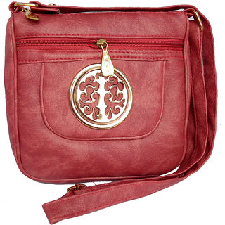 Buy Exotic Collections Pink Color Pu Leather Front Of Beautiful