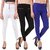Ameican Sia White Jegging  (Solid Pack Of 3)
