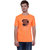 KRISTOF Orange Polyester Viscose T-Shirt