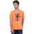 KRISTOF Orange Polyester Viscose T-Shirt