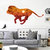 Africa Running Lion Giraffe Zebra Silhouette Animal 3D Wall Stickers for Kids Room - Multicolor