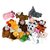 Finger Puppet With Tiger Animal 12 pcs Baby Education Play Toy Velvet Cotton