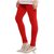 BuyNewTrend Beige Red Black Cotton Legging For Women-Pack of 3