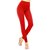 BuyNewTrend Red Royal Blue Cotton Legging For Women-Pack of 2
