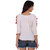 BuyNewTrend White & Pink Cotton Crepe PomPom Top For Women (Pack of 2)