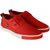 Aadi Men's Red Mesh Casual Shoes