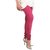 BuyNewTrend Pink Black White Cotton Legging For Women-Pack of 3