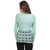 BuyNewTrend Woolen Light Green Full Sleeve Short Sweater/Pullover For Women
