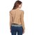 BuyNewTrend Beige & Blue Cotton Lycra Shrug with Top For Women (Pack of 2)