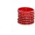 Anu Occasionally Red Glass Bangles Set of 8 For Women 2.4 Inch