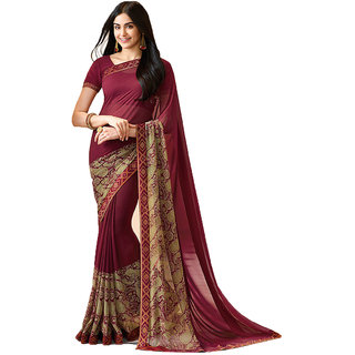 Buy Bollywood Design Maroon Color 