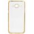 LYF FLAME 8 Electroplated Golden Chrome Soft TPU Back Cover