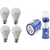Alpha 7 Watt Pack of 4 Bulb (one year replacement warrant) With Free Solar Rechargeable Lantern