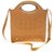 Envie Faux Leather Brown Coloured Zipper Closure Embellished Sling   Bag