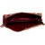 Envie Cloth/Textile/Fabric Embellished Maroon Fold Over Magnetic Snap Clutch